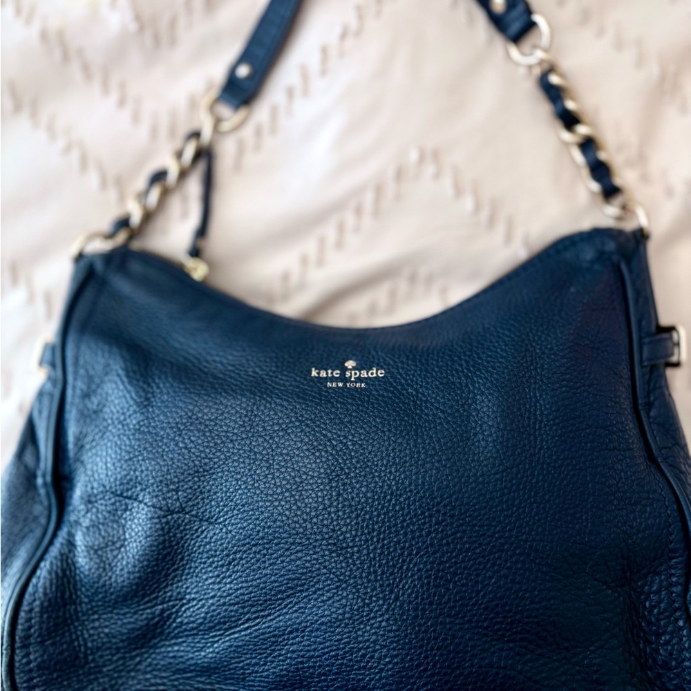 Kate Spade Dark Blue Leather Shoulder Bag